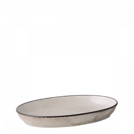 Auflaufform oval 35 x 23 x 4.5 cm Elements light grey speckled